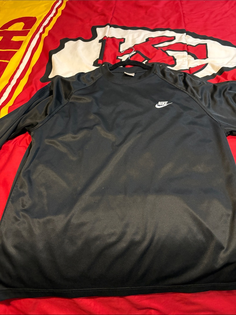 Nike Black Long-Sleeve Crewneck Athletic Shirt large unisex